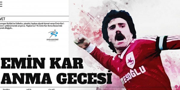 Emin Kar için Anma Gecesi Emin Kar kimdir